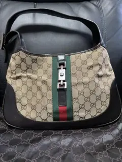 GUCCIジャッキー ハンド ワンショルダー バッグ GGキャンバス