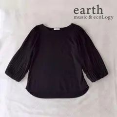 earth music&ecology プリーツ袖 カットソー Freeサイズ