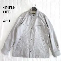 SIMPLE LIFE ジャンパー ライトグリーン Lメンズ ナイロンジャケット