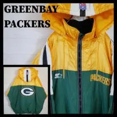 ワ*オ様 【人気カラー】スターター×NFL☆ビッグロゴ刺繍☆中綿ナイロンジャケッ