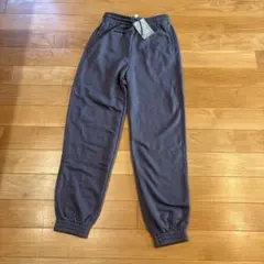 新品タグ付H&Mカジュアルスウェットパンツ裾ゴムグレーXXSキッズ150cm前後