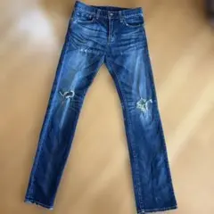 RYUZO NAKATA ビジューデニムパンツ インディゴ フランス製 - メルカリ