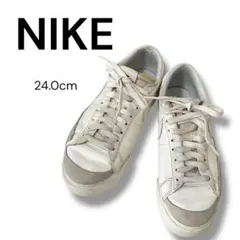 NIKE ナイキ ブレーザー LOW 77 白黒 26cm メンズ レザー調