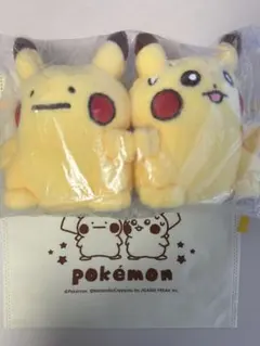 韓国限定　ポケモン　へんしんメタモン　ピカチュウ　ぬいぐるみ