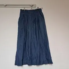 earth music&ecology フレアデニム調スカート