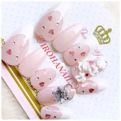 irohanail★ネイルチップ★オーダー受付中★量産型 フレンチ 春 ゆめかわ