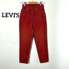 古着★90s☆LEVI'S☆S〜Msize☆赤☆スキニーパンツのサムネイル