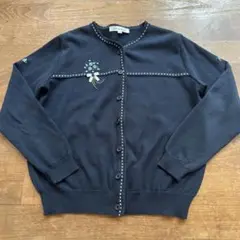荻窪七里　刺繍　フロントジップ　春夏ワンピース 120 七里久美子　お受験 荻窪七里 刺繍 フロントジップ 春夏ワンピース 120 七里久美子