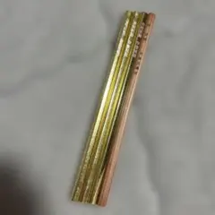 新品　未使用　金色　ゴールド　大阪天満宮 合格祈願 鉛筆 4本セットレア学業成就のサムネイル