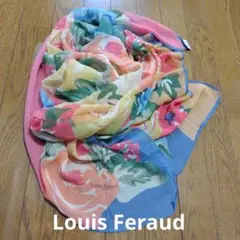 Louis Feraud Paris 花柄 　シルク100% 大判スカーフのサムネイル