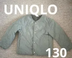 UNIQLO キッズ用キルティングボア ジャケット 130
