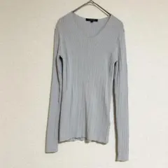 ロートレアモン ケーブル編み Vネック リブニットトップス 38