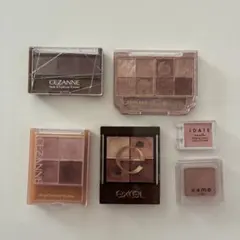 アイシャドウ５種&セザンヌアイブロウパウダー　全６種セット