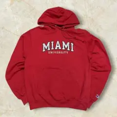 チャンピオン カレッジロゴ刺繍 白タグ マイアミ大学 パーカー プルオーバーL