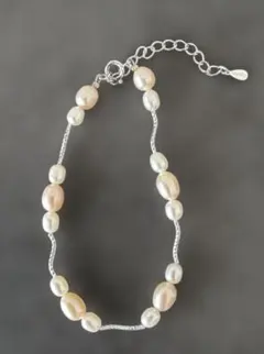 【SILVER925】淡水パール ブレスレット 20cm