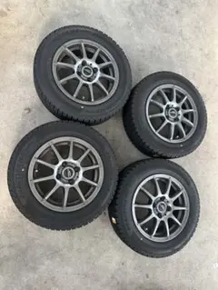 送料無料　社外アルミ付スタッドレスタイヤ2024年製造　175/80R16