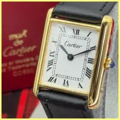 外装新品仕上 カルティエ プレマストタンクLM 手巻き 腕時計 稼働 A135のサムネイル