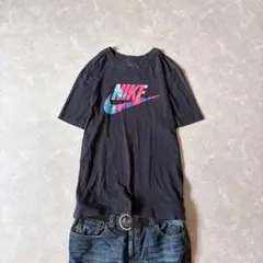 y2k NIKE multicolor logo print s/s tee