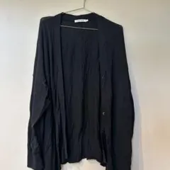 AMERICAN HOLIC ブラック 長袖シアーカーディガン　Lサイズ