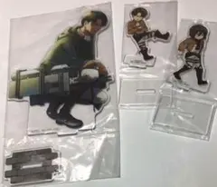 進撃の巨人 一番くじ D賞 H賞 リヴァイ ミカサ アクリルスタンド