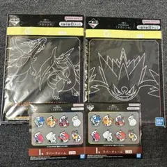 ポケモン メガシンカ 一番くじ G賞 I賞 ハンドタオル ラバーチャーム