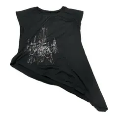 y2k 変形カットソー ノースリーブ