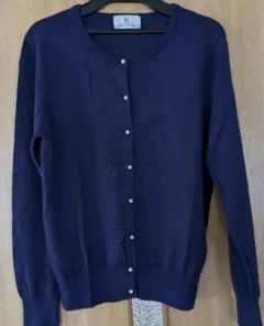 組曲　KUMIKYOKU カーディガン　パープル パールボタン付