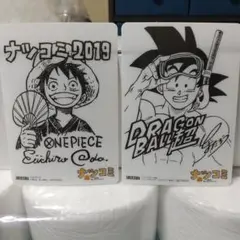 ナツコミ 2019 ドラゴンボール ワンピース ミニクリア下敷き - メルカリ