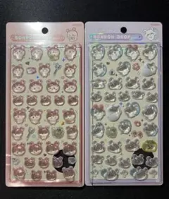 ちいかわ　ボンボンドロップシール　第二弾　古本屋　モモンガ　正規品　2点セット