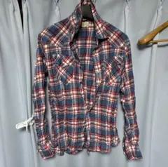 シワ加工シャツ　メンズ　カジュアル　アメカジ