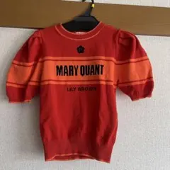LILY BROWN MARY QUANT 半袖 ニット オレンジ