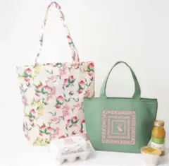 MUSE 2月号 付録 紀伊國屋 ×ケイタマルヤマ 花柄トート&ランチバッグ