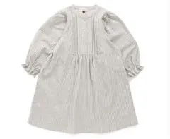 春 秋 ストライプ 長袖 ワンピース 110