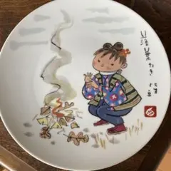 Noritake  ノリタケ　西原比呂志さんの絵皿　飾皿　4枚　木製　壁掛け Noritake ノリタケ 西原比呂志さんの絵皿 飾皿 4枚 木製 壁掛け