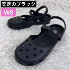 【新品未使用】Crocs クロックス カリン ブラック W8 レディースのサムネイル