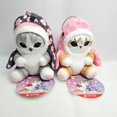 モフサンド 桜満開 マスコット mofusand ぬいぐるみ サメにゃん 2種