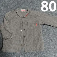 80 ミキハウス　長袖シャツ　トップス
