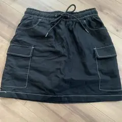 WIGO ミニ丈スカート風キュロット ブラック