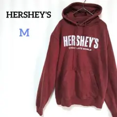 ハーシーズ　プルオーバーパーカー　フロントロゴ　フーディー　チョコレート　茶色