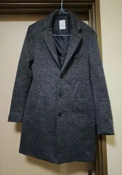 ライトオン ダークグレー チェスターコート Sサイズ