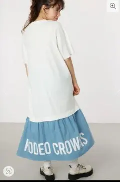 ロデオクラウンズ　デニムドッキングマキシワンピース