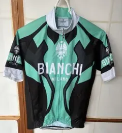 Bianchi サイクルジャージ 水玉柄 Sサイズ　ビアンキ　ドット Bianchi サイクルジャージ 水玉柄 Sサイズ ビアンキ ドット - メルカリ