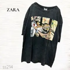 ZARA/半袖Tシャツ/メンズ/Ｍ/LOONEY TUNES/グレー/ゆるだぼのサムネイル