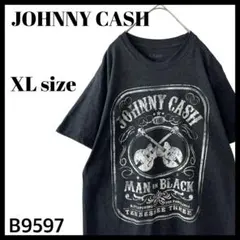 JOHNNY CASH ジョニー・キャッシュ ウイスキーラベル風 Tシャツ XLのサムネイル