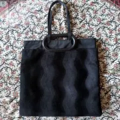 ブラック スエード トートバッグ　ショルダーバック