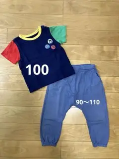 UNIQLO ベビーキッズ　トーマス半袖Tシャツ、リラックスジョガーパンツセット