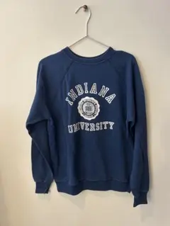 60 70s UCLA カラーフロッキー ビンテージスウェット ネイビー 70s ツートンカラースウェット USA製 ネイビー UCLA カラー