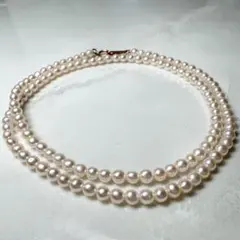 極美品■厘珠　あこや真珠　ベビーアコヤパール　ネックレス　3.4〜3.5㎜