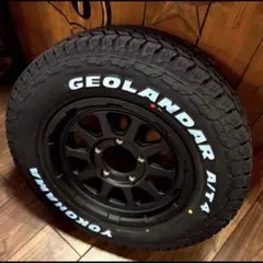 ジムニー用⭐️185/85R16⭐️ヨコハマ⭐️AT4⭐️ホワイトレター⭐️新品セットのサムネイル
