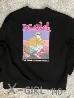 X-girl トレーナー　バックプリント　140